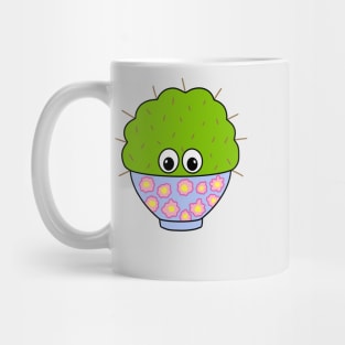 Cute Cactus Design #331: Cute Cactus In A Floral Pot Mug